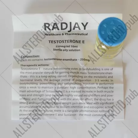 Testosterone E 250 по 10мл (Radjay)